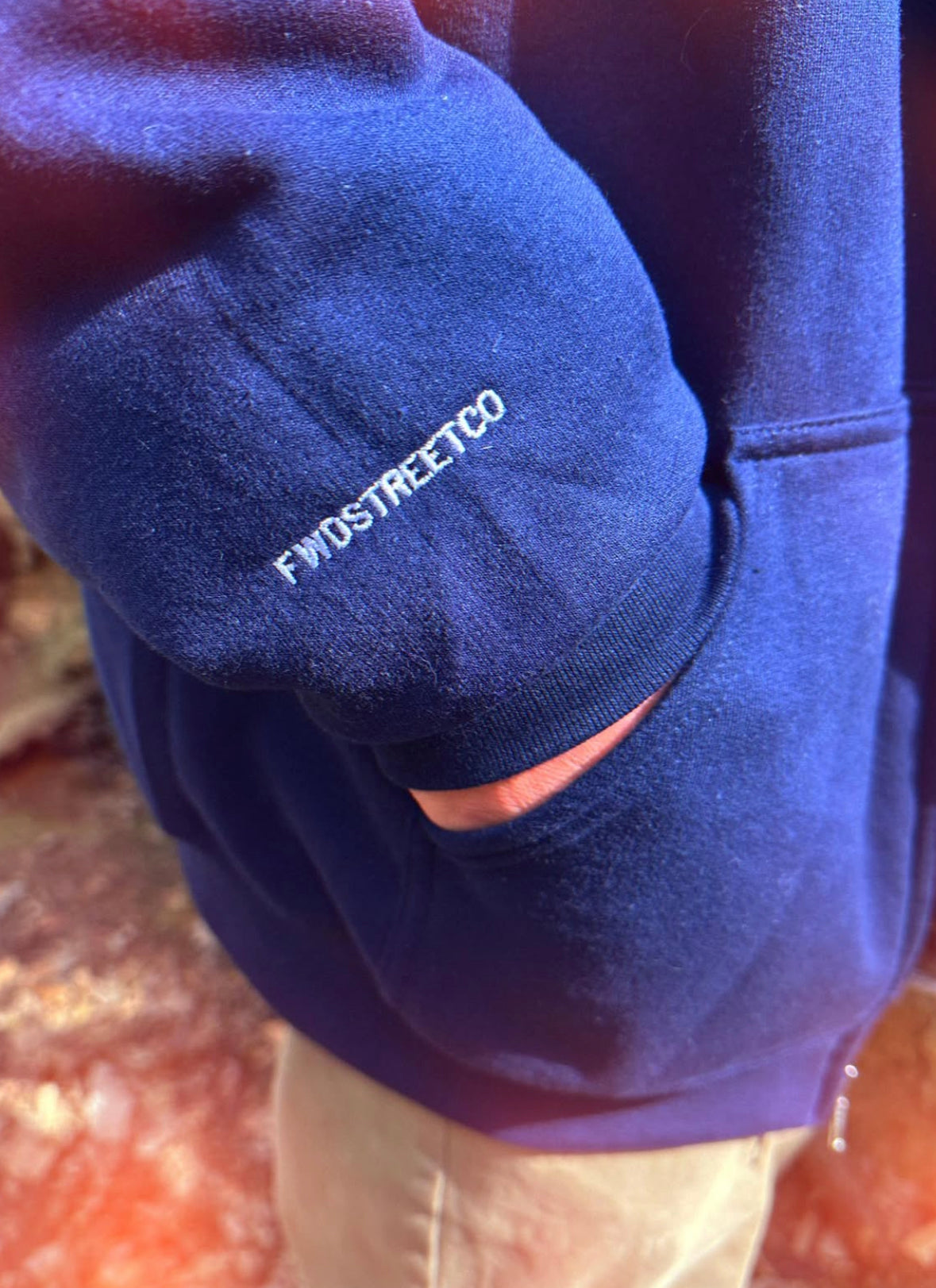 FWD Embroidered Zip Hoodie